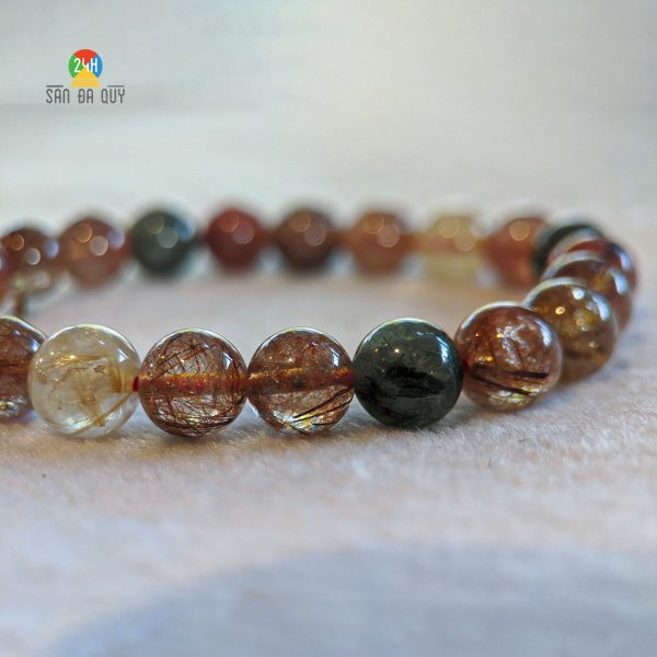 vòng tay thạch anh tóc tam tài