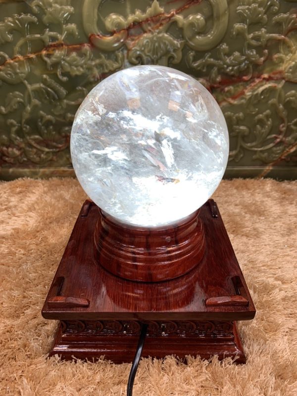 cau-thach-anh-trang-5a-15cm Quả Cầu Thạch Anh Trắng Qcpt0018 2