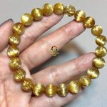 vòng thạch anh tóc vàng 8,6 ly