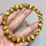 vòng đeo tay thạch anh tóc vàng 8,6 ly