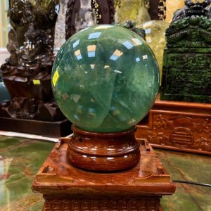 quả cầu flourit xanh