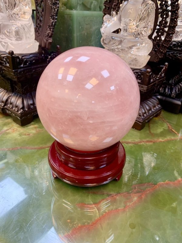 quả cầu thạch anh hồng 4a 5.5kg